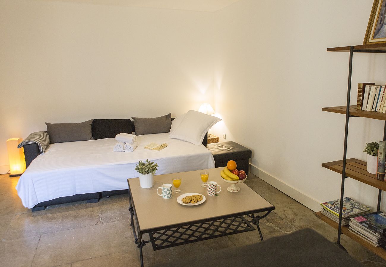 Duplex Copé Cambes - Première Conciergerie - Salon Salon avec un canapé lit