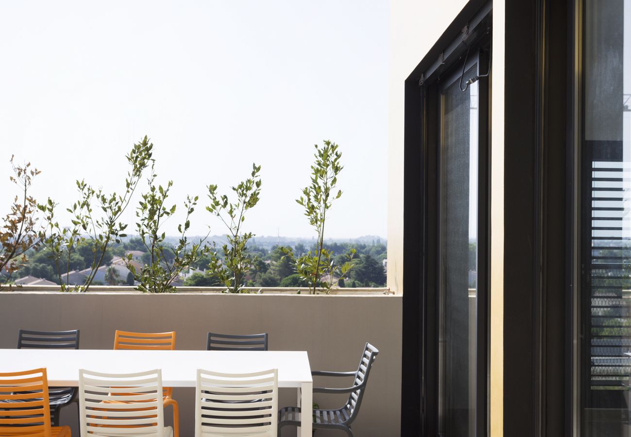 Rooftop Saint Exupery - Première Conciergerie - Terrasse Rooftop terrasse pour profiter du beau temps avec mobilier de jardin et piscine